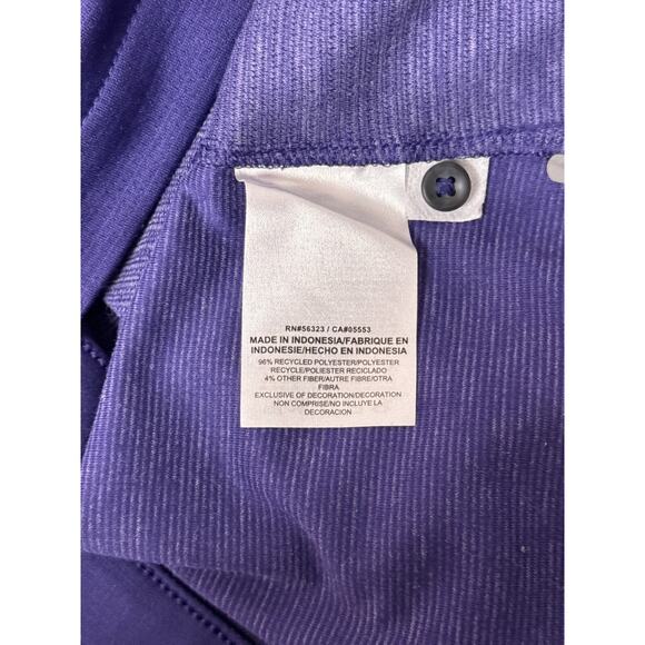 Nike Polo Shirt Medium Mens TCU Horned Frogs Dri Fit Purple - Picture 8 of 8